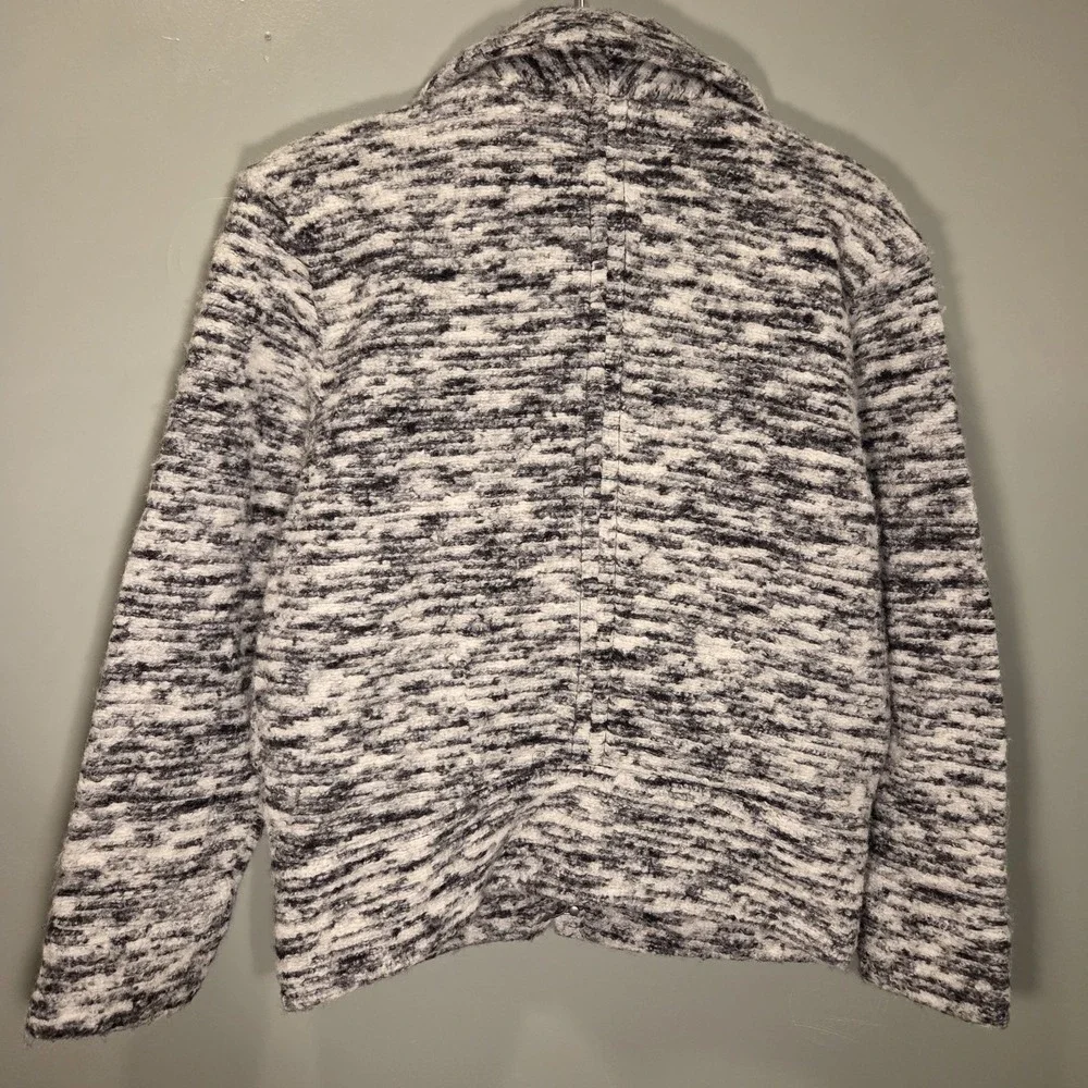 Gap‎ Kids Wool Blend Sweater Jacket, Girl's Size XXL 14/16, Gray & Black